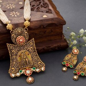 22kt 91.6 jaisalmeri bridal necklace