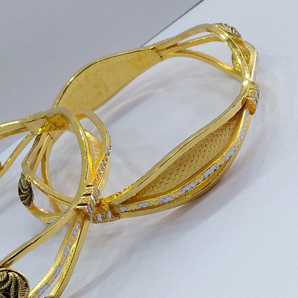 22KT/ 916 Gold fancy special occasions Cooper kadli for ladies - Image 5