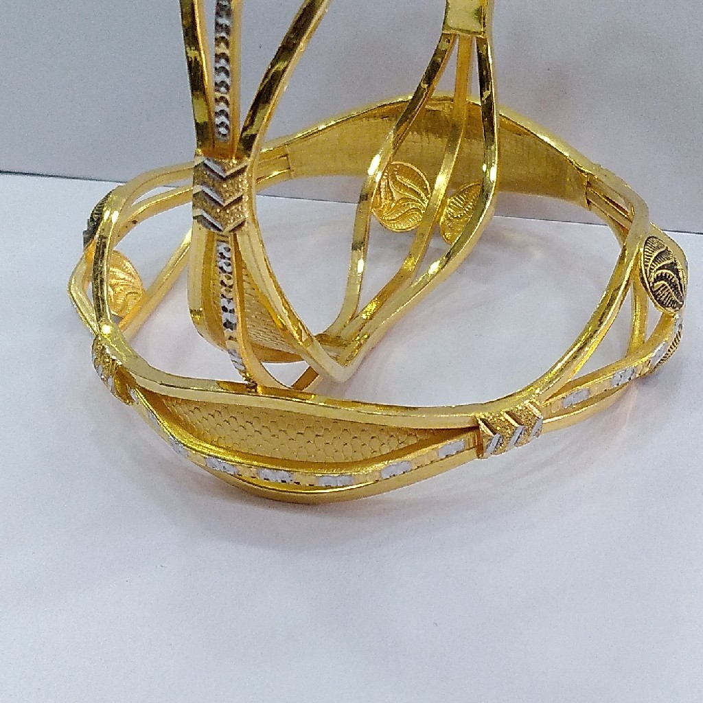 22KT/ 916 Gold fancy special occasions Cooper kadli for ladies - Image 3