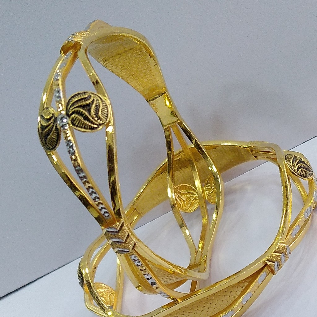 22KT/ 916 Gold fancy special occasions Cooper kadli for ladies - Image 2
