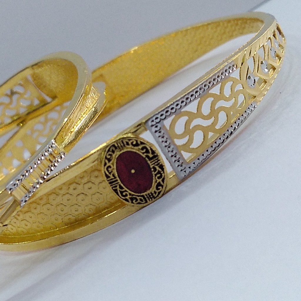 22KT/ 916 Gold fancy Bridal 2-in-1 Cooper kadli for ladies - Image 3