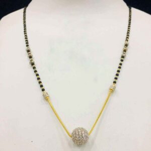 22KT/ 916 Gold single line Boll pendant mangalsutra for ladies