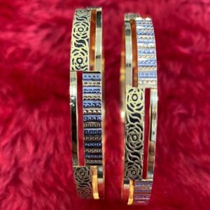 22KT/ 916 Gold Double Tone fancy Festival Cooper Kadli for Ladies