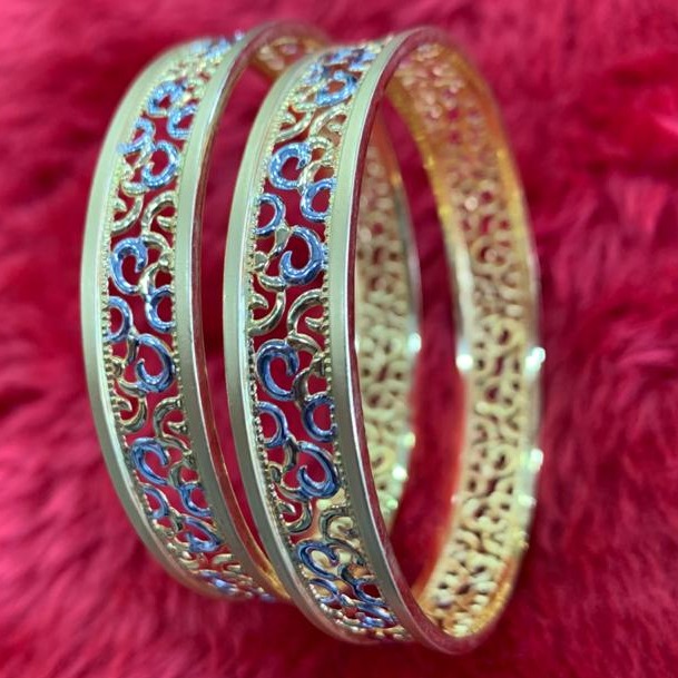 22KT/ 916 Gold Fancy Special occasional Cooper Kadli For Ladies - Image 2