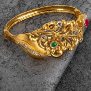 22kt/916 gold antique wedding bridle single bracelet for ladies