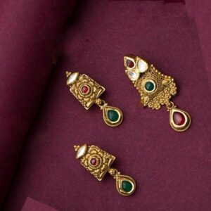 22kt/ 916 gold antique special occasions pendant set for ladies