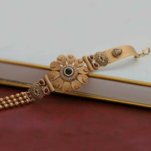 22KT/ 916 Gold antique wedding bridle Bracelet for ladies