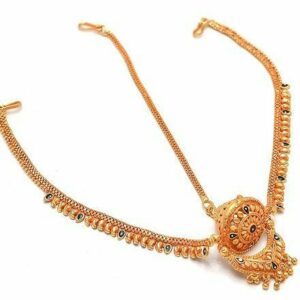 22KT/ 916 Gold rajasthani traditional bridle Mang Tikka For Ladies