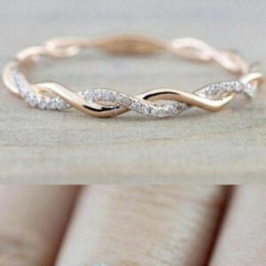 18 KT Rose Gold fancy daily ware band for ladies LRG1017