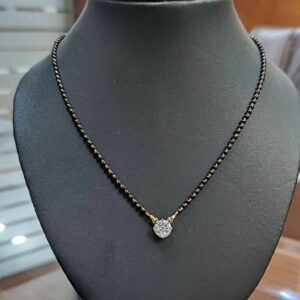 18KT yellow gold Solitaire casual ware mangalsutra for ladies MSG1012