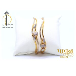 22KT / 916 Gold Fancy Movable Bolls Bangle For Ladies KKG0096