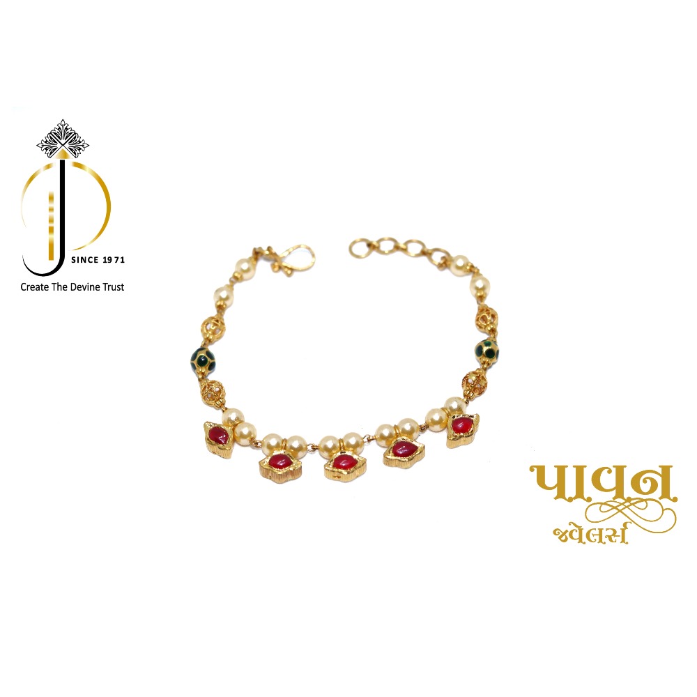 22KT / 916 Gold Antique Paul Bracelet Festival For Ladies LBG0081