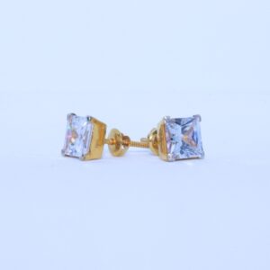 22KT / 916 Gold fancy square Solider Earring For ladies BTG0408