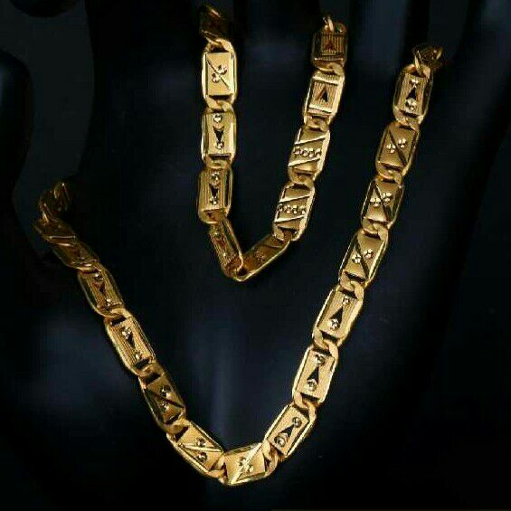 22KT/916 Designer Yellow Gold gents Chains