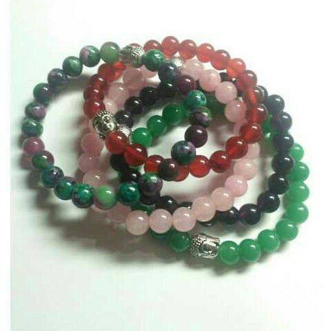 Ametyst Round Shaped Fancy Bracelet Pieces