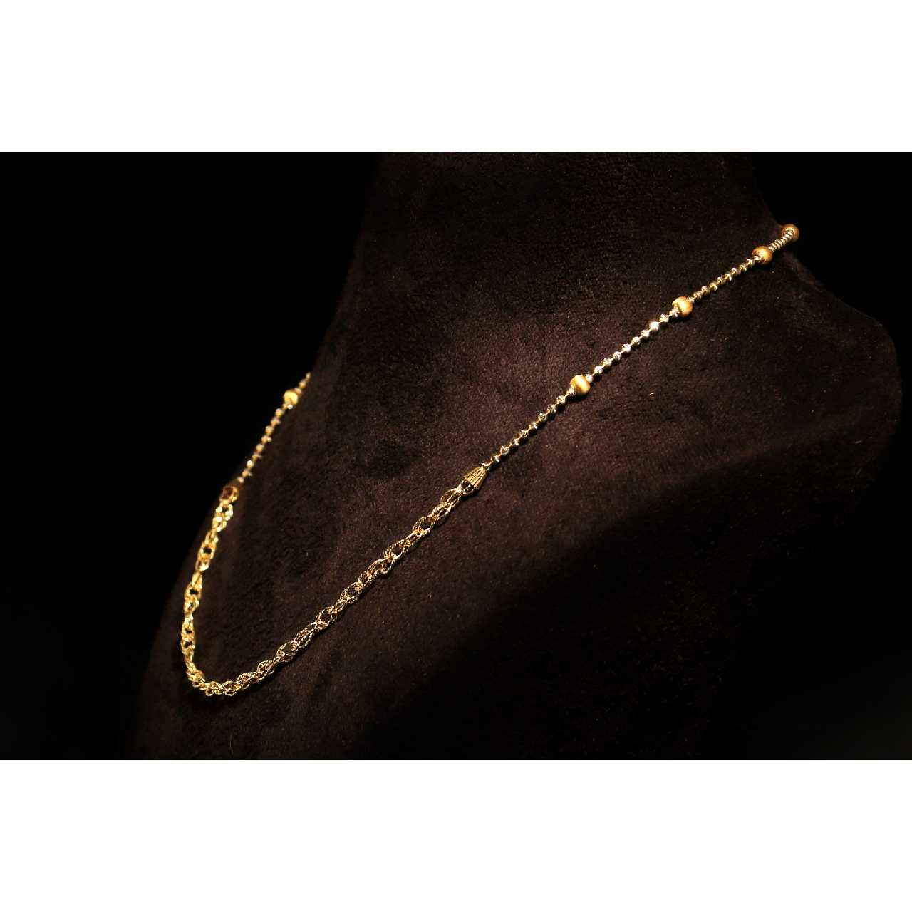 22K Gold Ladies Italian Designer Mala