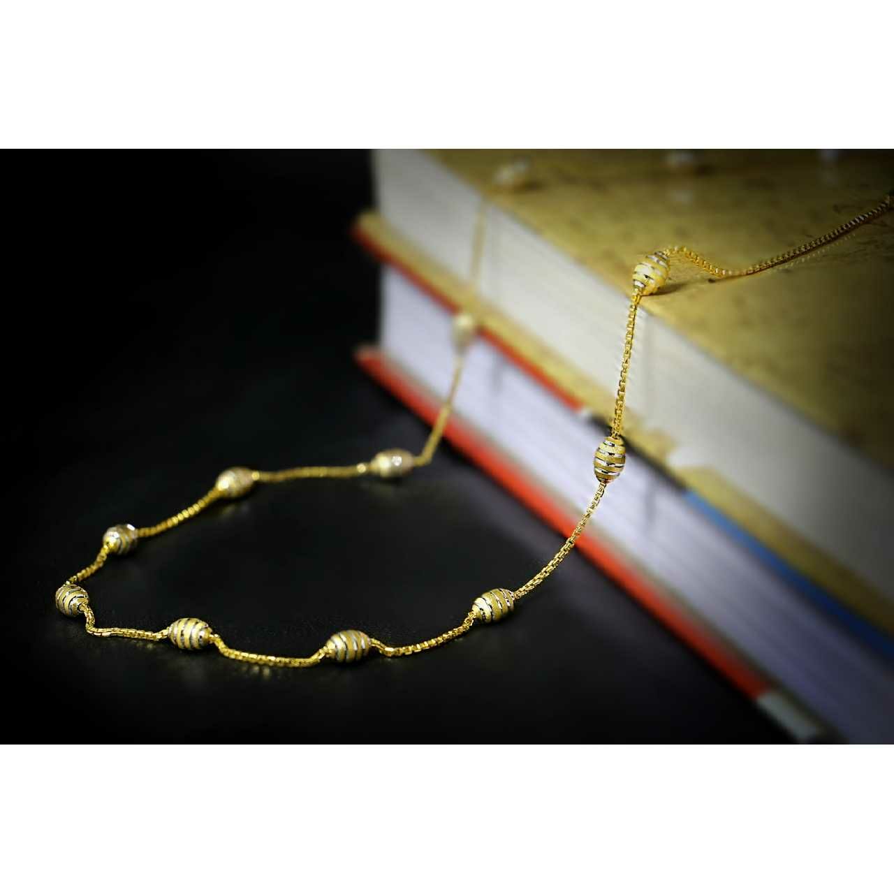 22KT Yellow Gold Ladies Italian Charming Mala