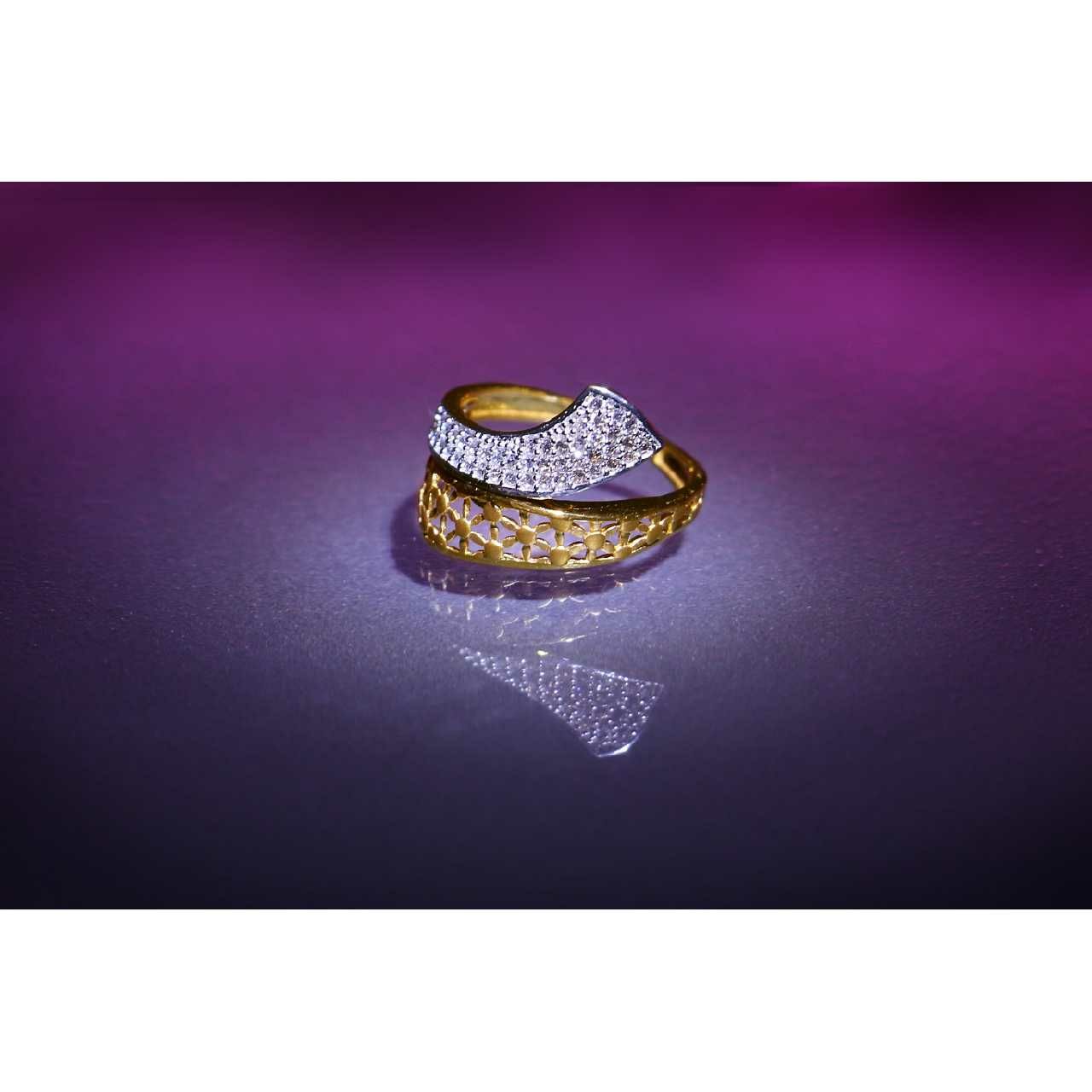 22KT Gold Ladies Indian Casting Ring