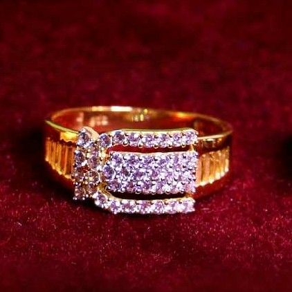 22KT Yellow Gold Indian Ladies Casting Attractive Ring
