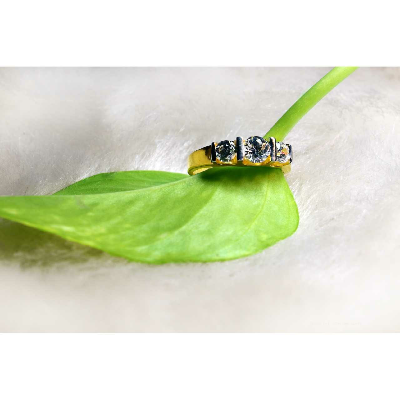 22KT Indian Gold Solitaire Ring