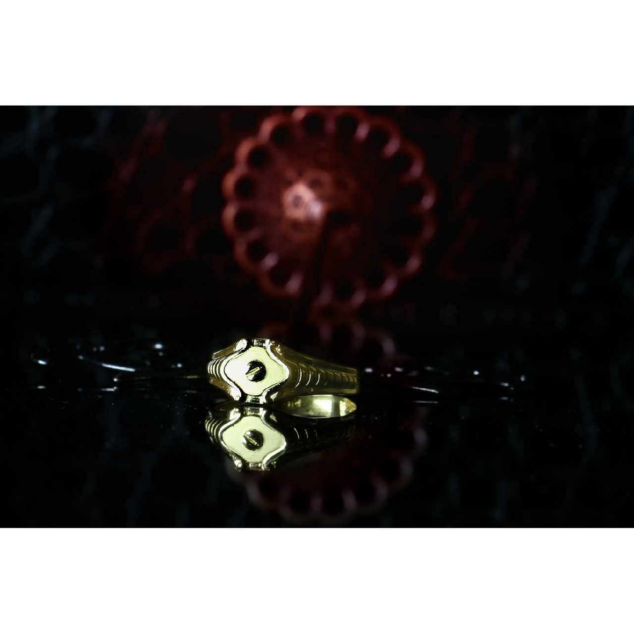 22KT Gold Indian Plain Casting Ring