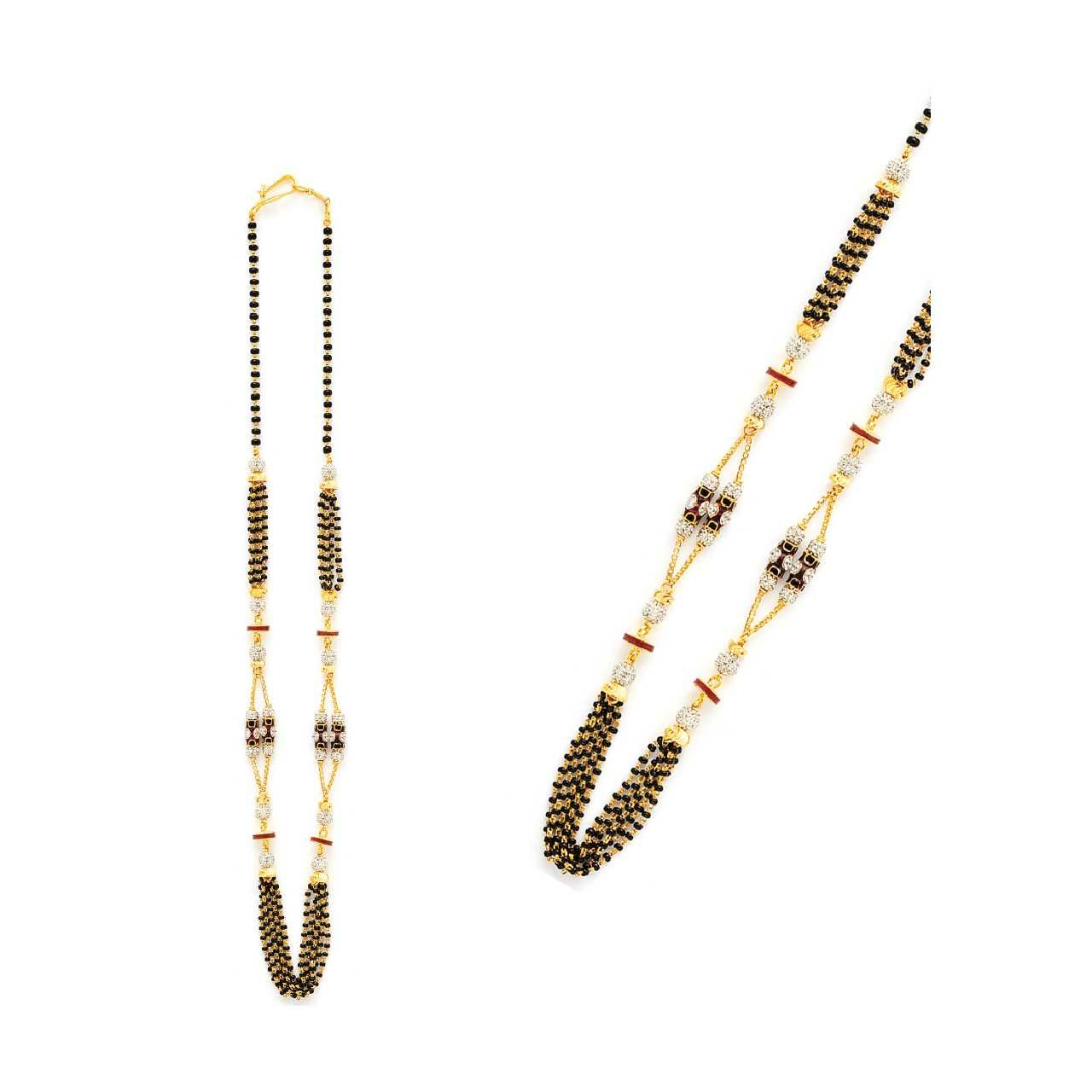 22KT Yellow Gold Light Weight Indian Ladies Mangalsutra