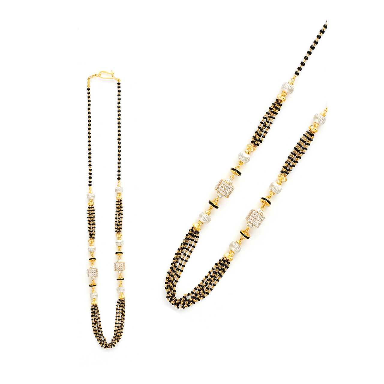 22KT Yellow Gold Ladies Indian Light Weight Designer Mangalsutra