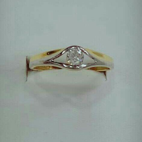 18KT CZ Gold Ladies Diamond Ring
