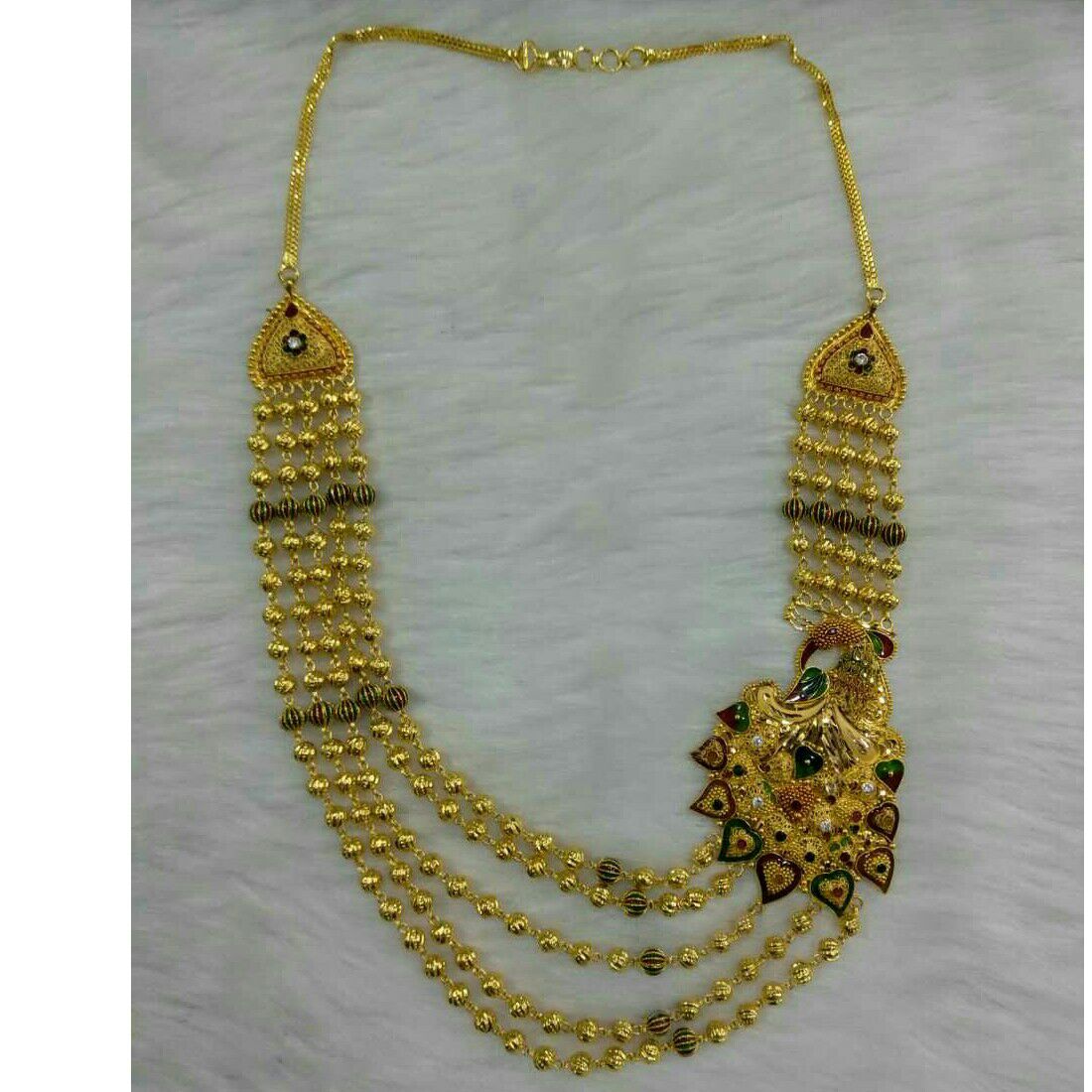 22KT Gold Ladies 5 Line Mala