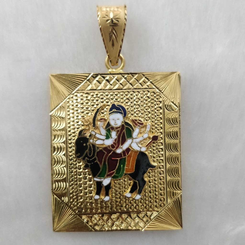 916 Gold Fancy Gent's Meladi Maa Pendant