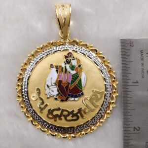 916 Gold Fancy Gent's Radha-krishnan Pendant
