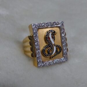 916 Gold Fancy Gent's Goga Maharaj Ring