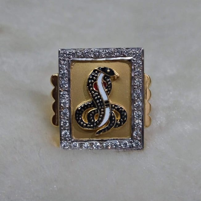 916 Gold Fancy Gent's Goga Maharaj Ring
