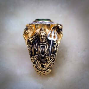 916 gold fancy gent's temple jewellery ring