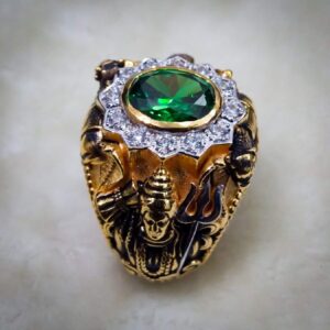 916 gold fancy gent's temple jewellery ring