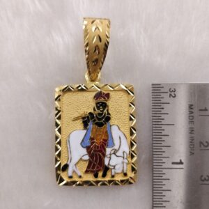916 Gold Fancy Gent's Krishna Pendant