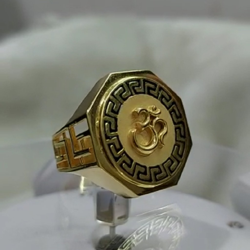 916 Gold Fancy Gent's Ring - Image 2