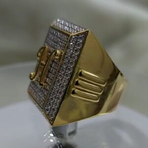 916 gold fancy gent's ring