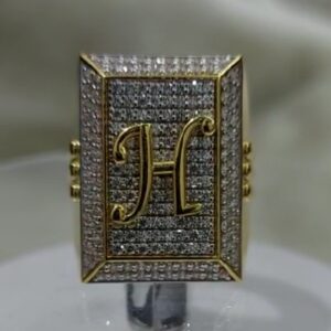 916 gold fancy gent's ring