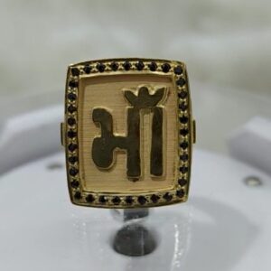 916 gold fancy gent's ??? ring