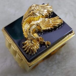 916 Gold Fancy Gent's Eagle Ring