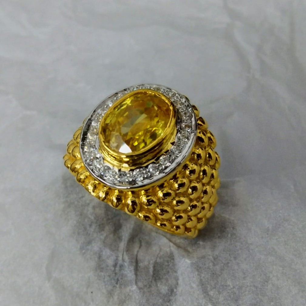916 Gold Fancy Gent's Rins