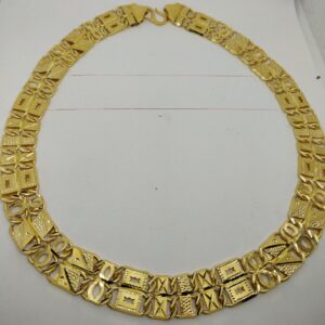 916 gold fancy gent's solid navabi chain
