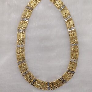 916 gold fancy gent's solid navabi chain