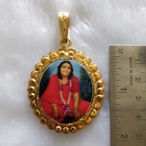 916 gold fancy gent's sonal maa photo mina pendant
