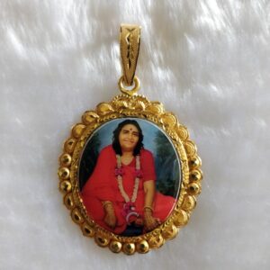 916 gold fancy gent's sonal maa photo mina pendant