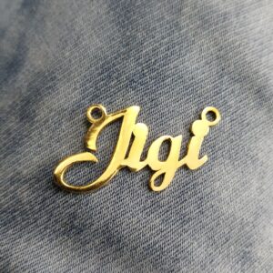 916 Gold Fancy Named Pendant