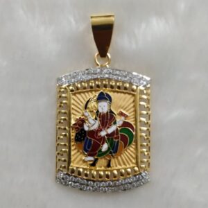 916 Gold Fancy Bahuchar Maa Pendant