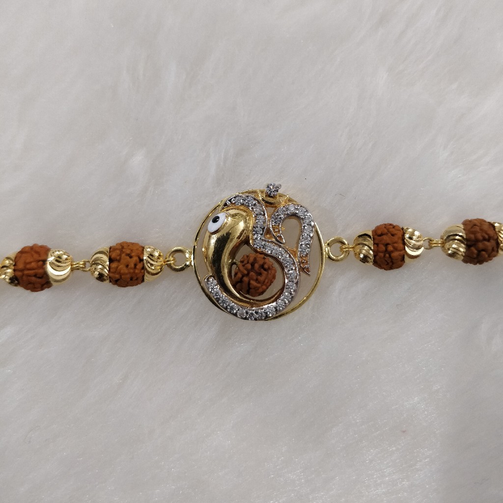 916 Gold Fancy Gent's Rudraksh Lucky - Image 2