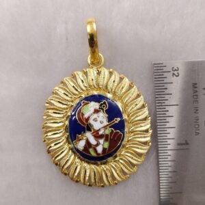 916 Gold Fancy Gent's Krishna Pendants